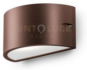 Ges1052- applique doppia emissione 1 luce attacco e27 colore marron