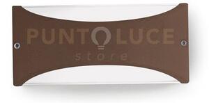 Ges1032- applique in alluminio a led 4000k 10w 550lm ip54 22x10cm m