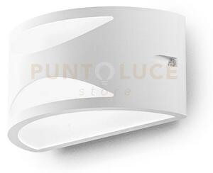 Ges1040- applique 1 luce in alluminio attacco e27 colore bianco