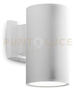 Ges1004- applique in alluminio 1 luce attacco e27 colore bianco ip65