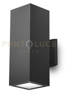 Ges1016- applique rettangolare in alluminio colore grigio antracite
