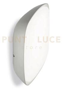 Ges091- plafoniera alluminio grigio metallizzato ip65 a led 4000k 