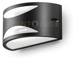 Ges1041- applique 1 luce in alluminio attacco e27 colore grigio ant