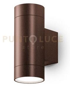 Ges1067- applique 1 luce attcaco gu10 colore marrone in alluminio i