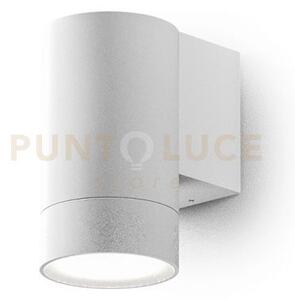Ges1060- applique 1 luce attcaco gu10 colore bianco in alluminio ip