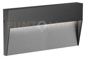 Ges1171n- segnapassi in alluminio led 4000k 447lm 6w colore antracite