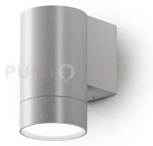 Ges1062- applique 1 luce attcaco gu10 colore grigio alluminio in al