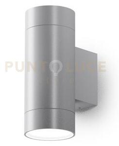 Ges1066- applique 1 luce attcaco gu10 colore grigio alluminio in al