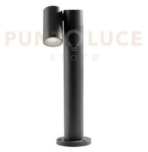 Ges1120- paletto in alluminio 1 luce attacco gu10 antracite ip65 h