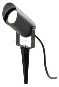 Ges1140- faro proiettore antracite 1 luce attacco gu10 ip65 d.6x12,5cm