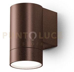 Ges1063- applique 1 luce attcaco gu10 colore marrone in alluminio i