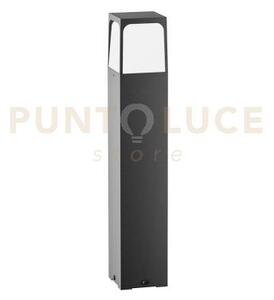 Ges2032- paletto h.50cm 1 luce attacco e27 ip44 in alluminio grigi