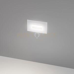 Ges2050- segnapassi in alluminio e vetro bianco ip66 led 3000-4000-