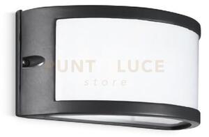 Ges141- applique grigio antracite 1 luce attacco e27 ip54 in alluminio