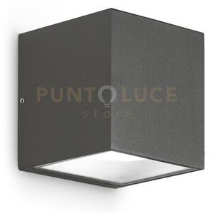 Ges170- applique 2 luci attacco gx53 alluminio e vetro colore antra