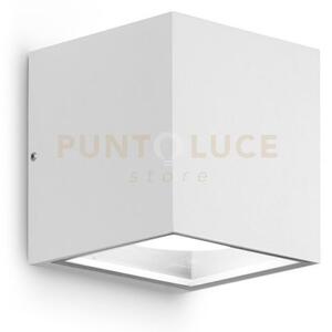 Ges173- applique 2 luci attacco gx53 alluminio e vetro colore bianco