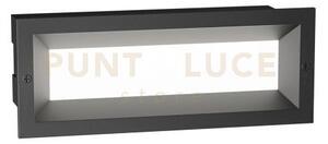 Ges1191c- segnapassi incasso led 3000k 587lm 13w colore antracite