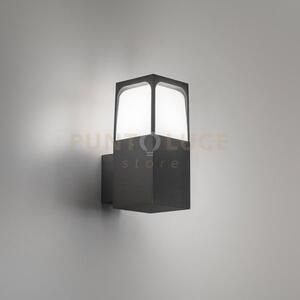 Ges2030- applique alluminio colore antracite 1 luce attacco e27 ip44