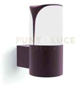 Ges2013- applique 1 luce attacco e27 ip44 in alluminio marrone