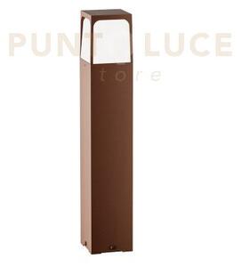 Ges2022- paletto h.50cm 1 luce attacco e27 ip44 in alluminio marrone
