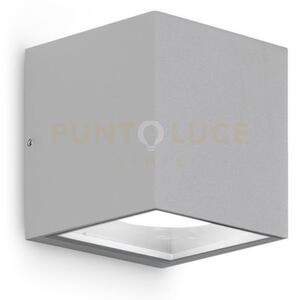 Ges171- applique 2 luci attacco gx53 alluminio e vetro colore grigi