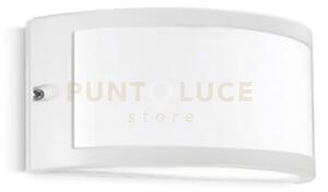 Ges143- applique bianco 1 luce attacco e27 ip54 in alluminio