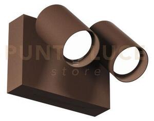 Ges2075- applique faretto orientabile 2 luci a led 3000-4000-6500k 