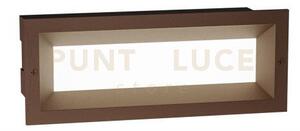 Ges1192c- segnapassi incasso led 3000k 587lm 13w colore marrone