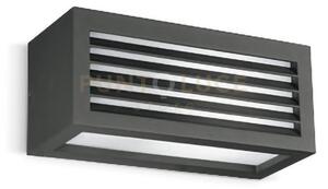 Ges310- applique 1 luce attacco e27 ip4 colore grigio antracite l.2