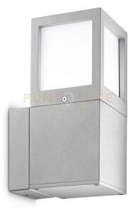 Ges340- applique per esterni 1 luce attacco e27 ip54 grigio alluminio