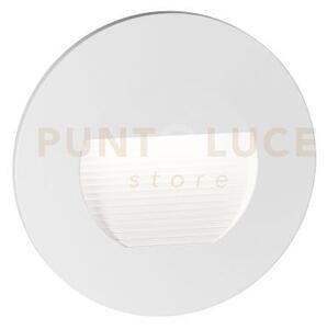 Ges2110c- segnapassi led 3000k 176lm 3w ip65 alluminio bianco e vet