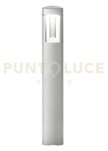 Ges481- paletto grigio metallizzato 1 luce attacco gx53 ip54 h.80cm