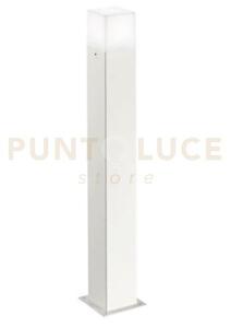 Ges402- paletto alluminio 1 luce attacco e27 colore bianco h.70cm