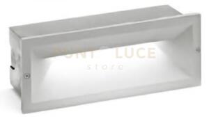 Ges351- segnapassi ad incasso colore grigio metallizzato a led 4000