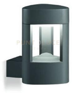 Ges492- applique 1 luce attacco gx53 grigio antracite h.20cm ip54