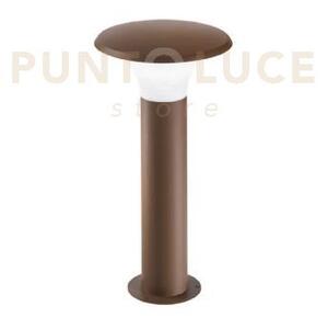 Ges521- paletto in alluminio ruggine 1 luce attacco e27 ip44 h.50cm