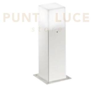 Ges401- paletto alluminio 1 luce attacco e27 colore bianco h.30cm
