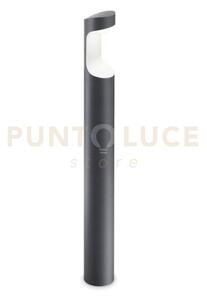 Ges461- paletto 4000k 800lm 9w d.9cm h.80cm grigio antracite