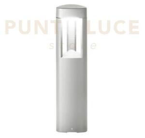Ges480- paletto grigio metallizzato 1 luce attacco gx53 ip54 h.50cm