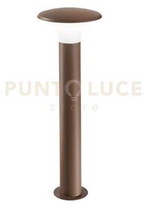 Ges522- paletto in alluminio ruggine 1 luce attacco e27 ip44 h.75cm