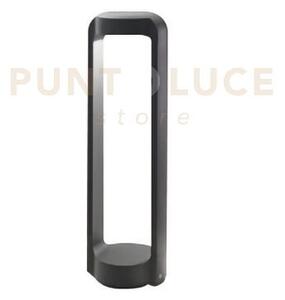 Ges451- paletto in alluminio grigio antracite ip65 a led 4000k 1200