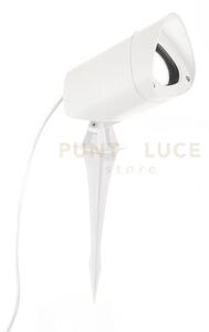 Ges740- faro proiettore in alluminio 1 luce attacco gu10 ip65 bianco