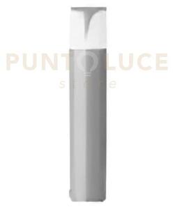 Ges721- paletto h.50cm d.9cm grigio metallizzato 1 luce attacco e27