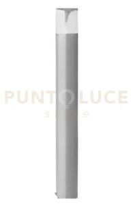 Ges722- paletto h.80cm d.9cm grigio metallizzato 1 luce attacco e27