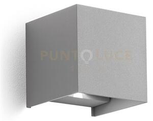 Ges862c- applique grigio alluminio a led 2 luci biemissione 3000k 5