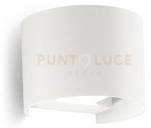 Ges870c- applique in alluminio e vetro colore bianco led 3000k 600l