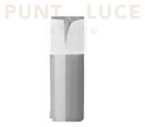 Ges720- paletto h.30cm d.9cm grigio metallizzato 1 luce attacco e27