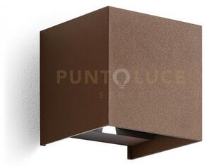 Ges864c- applique ruggine a led 2 luci biemissione 3000k 475lm 2x5