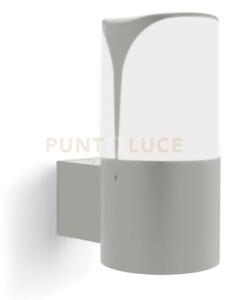 Ges723- applique h.18cm d.9cm grigio metallizzato 1 luce attacco e2