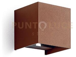Ges867c- applique marrone a led 2 luci biemissione 3000k 830lm 2x10
